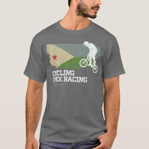 BMX Bike Djibouti Flag Biking Cycling Racing BMX T-shirt