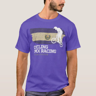 BMX Bike El Salvador Flag Biking Racing BM T-shirt