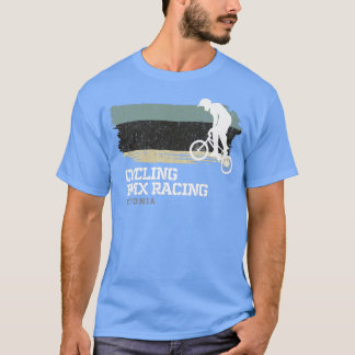 BMX Bike Estonia Flag Biking Cycling Racing BMX 2 T-shirt