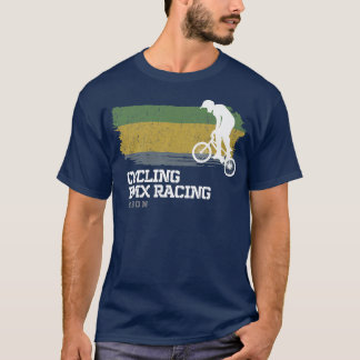 BMX Bike Gabon Flag Biking Racing BMX 307 T-shirt