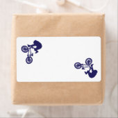 BMX Bike Rider Etiket (Insitu)