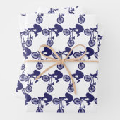 BMX Bike Rider Inpakpapier Vel (In situ)