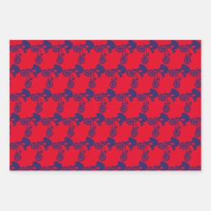 BMX Bike Rider Inpakpapier Vel