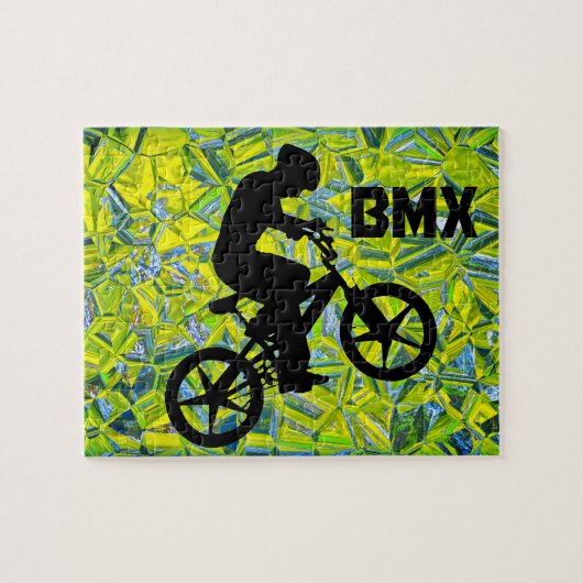 BMX Bike Rider Legpuzzel (Horizontaal)