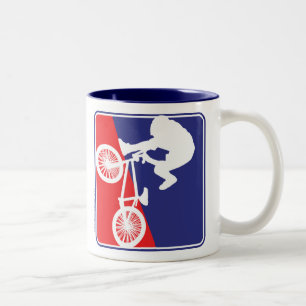 BMX Bike-rider Tweekleurige Koffiemok