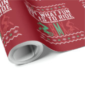 BMX Bike Rider Ugly KerstSweater Cadeaupapier (Rol Hoek)