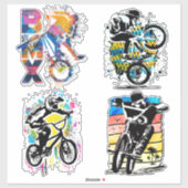 BMX Bike Stickers - BMX Vinyl Stickers (Vel)
