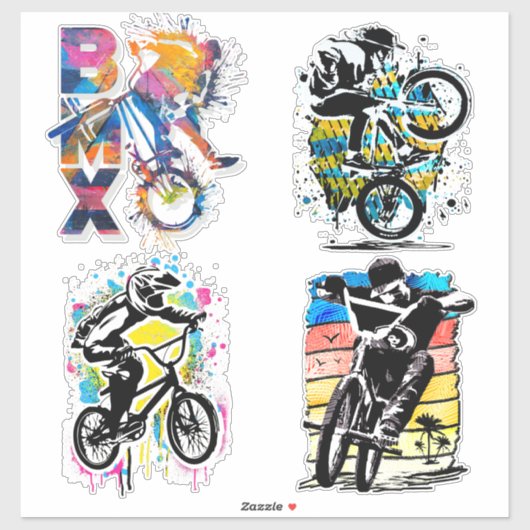 BMX Bike Stickers - BMX Vinyl Stickers (Vel)
