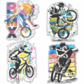 BMX Bike Stickers - BMX Vinyl Stickers (Voorkant)