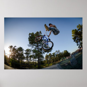 BMX Bike Stunt kan Poster