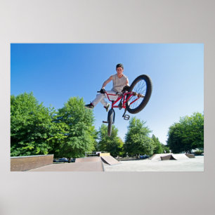 BMX Bike Stunt staart whip Poster
