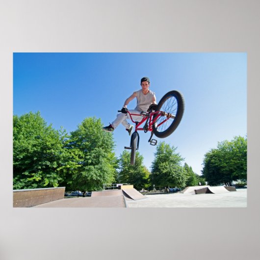 BMX Bike Stunt staart whip Poster (Voorkant)