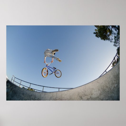 BMX Bike Stunt staart whip Poster (Voorkant)
