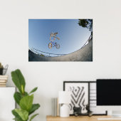 BMX Bike Stunt staart whip Poster (Thuiskantoor)