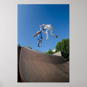 BMX Bike Stunt staart whip Poster