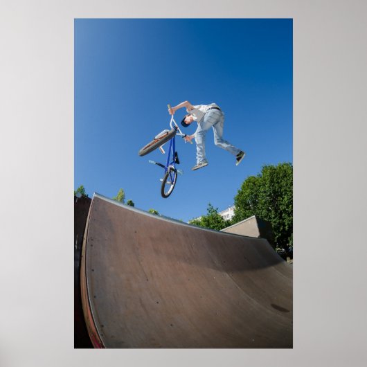BMX Bike Stunt staart whip Poster (Voorkant)