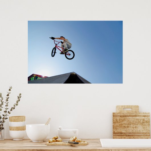 BMX Bike Stunt Top Poster (Keuken)