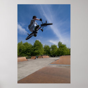 BMX Bike Stunt Top Poster