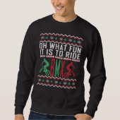 BMX Bike Ugly KerstSweater Trui (Voorkant)