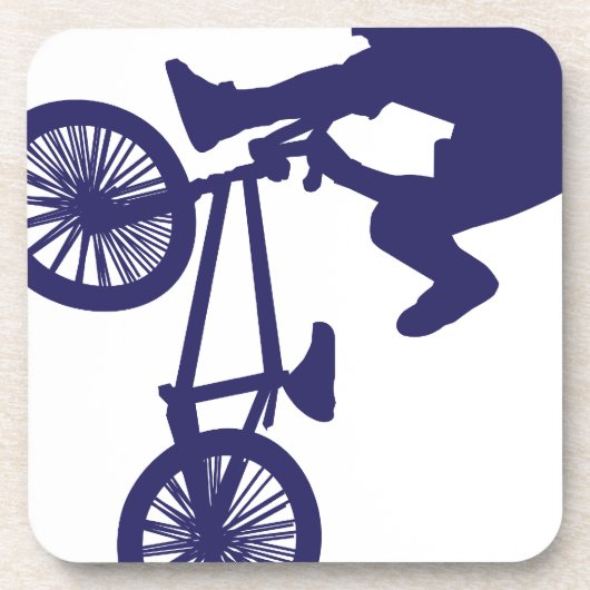 BMX Biker Bier Onderzetter (Voorkant)