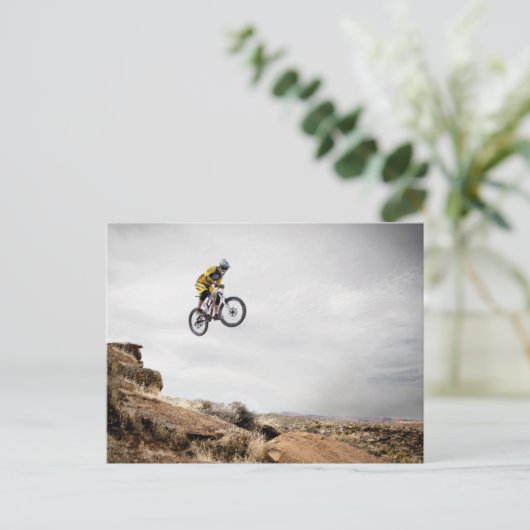 BMX Biker Briefkaart (Staand voorkant)
