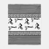 BMX Biker Fleece Deken (Voorkant)