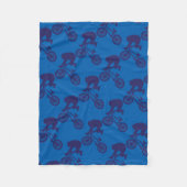 BMX-Biker Fleece Deken (Voorkant)