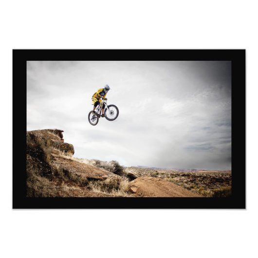 BMX Biker Jumping Poster (Voorkant)