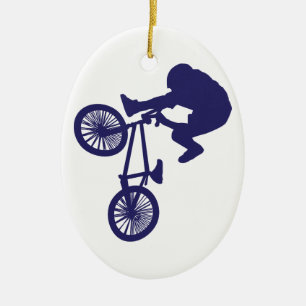 BMX Biker Keramisch Ornament