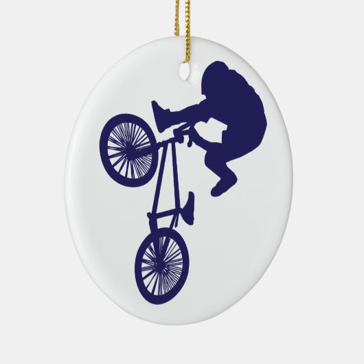 BMX Biker Keramisch Ornament (Rechts)
