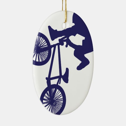 BMX Biker Keramisch Ornament (Rechts)