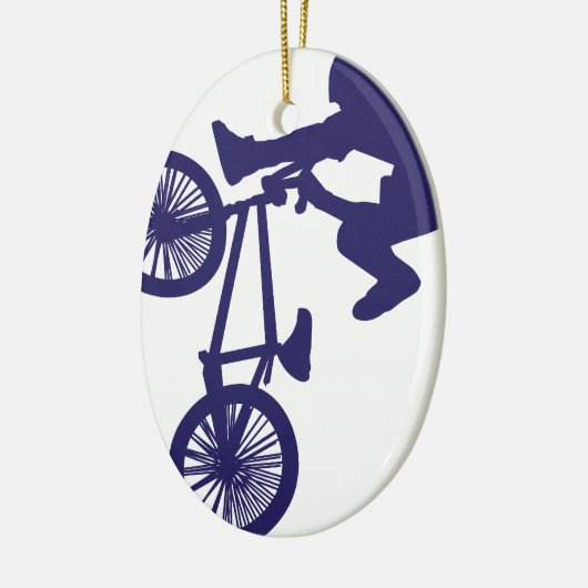 BMX Biker Keramisch Ornament (Links)