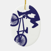 BMX Biker Keramisch Ornament (Voorkant)