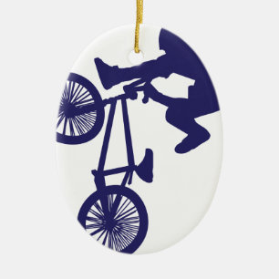 BMX Biker Keramisch Ornament