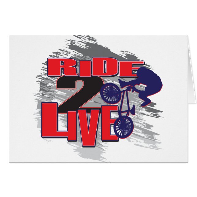 BMX Biker Ride to Live (Voorkant Horizontaal)