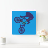 BMX-Biker Vierkante Klok (Huis)