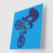 BMX-Biker Vierkante Klok (Hoek)