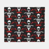 BMX Bikers Freestyle Fleece Deken (Voorkant (Horizontaal))