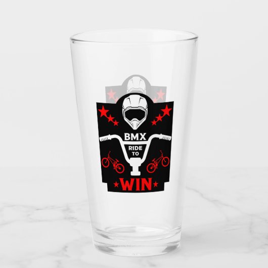 BMX Bikers Freestyle Glas (Voorkant)