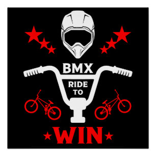BMX Bikers Freestyle Perfect Poster