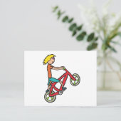 BMX Biking Briefkaart (Staand voorkant)