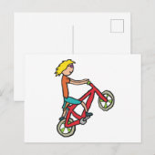 BMX Biking Briefkaart (Voorkant / Achterkant)