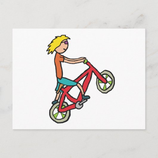 BMX Biking Briefkaart (Voorkant)