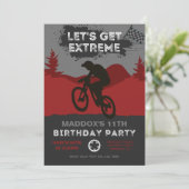 BMX Birthday Invitation | Uitnodiging van Bike (Staand voorkant)