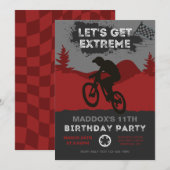 BMX Birthday Invitation | Uitnodiging van Bike (Voorkant / Achterkant)