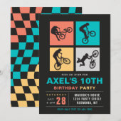 BMX Birthday Invitation | Uitnodiging van Bike (Voorkant / Achterkant)