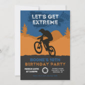 BMX Birthday Invitation | Uitnodiging van Bike (Voorkant)