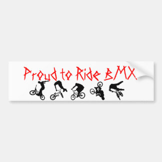 BMX-Bumpersticker gerouteerd naar Ride BMX Bumpersticker