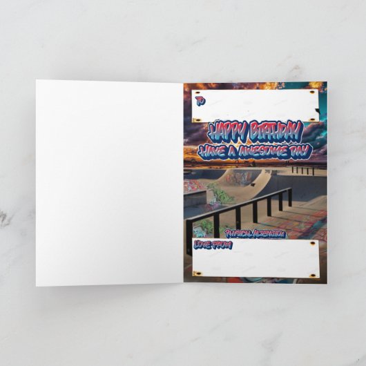 BMX, Cartoon van de vogelkaart Kaart (Binnen)