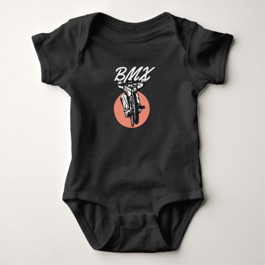 BMX Cool Biker Retro Stijl Romper (Voorkant)
